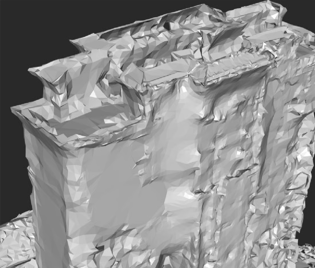 "Exploded building" artifact